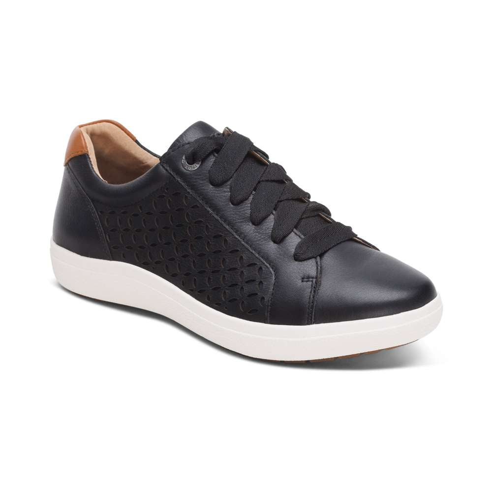 Courtney Lace-up Sneaker - Black Cutout