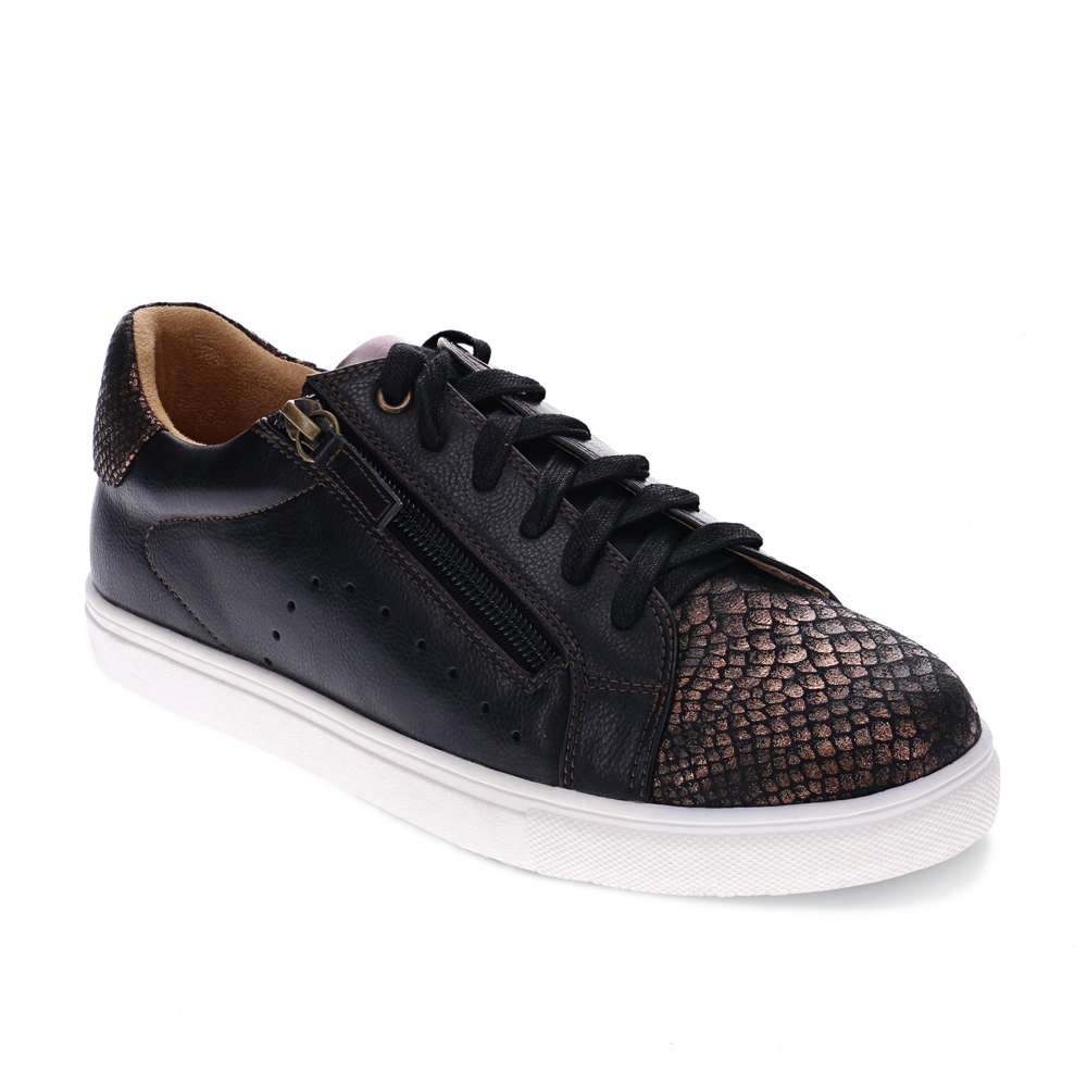 Cleo Casual Sneaker - Black/Bronze
