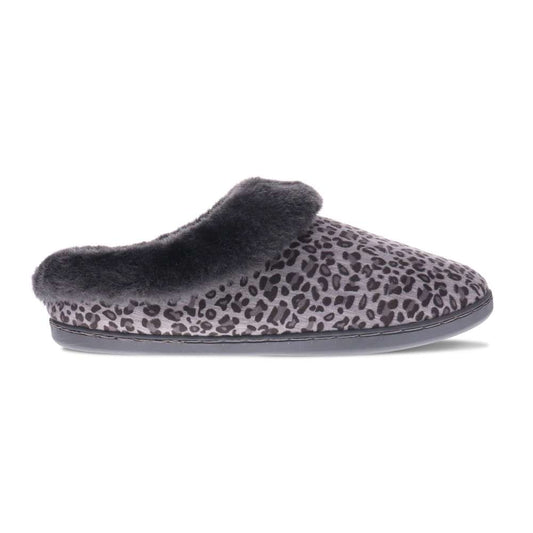 Snooze II Slipper - Grey Leopard