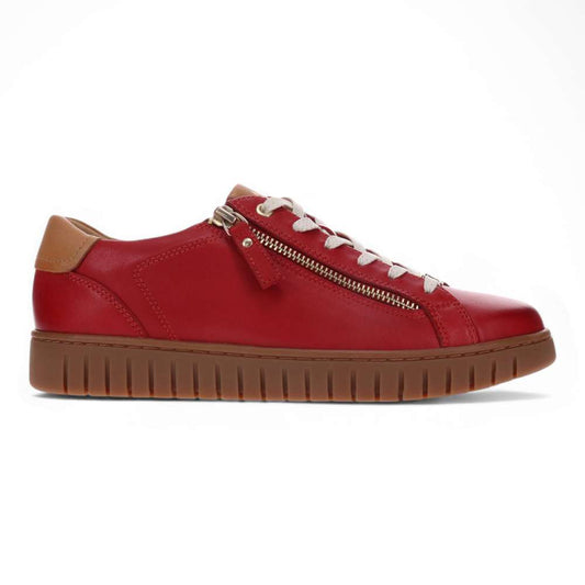 Luna Lace-Up Sneaker - Ruby Red
