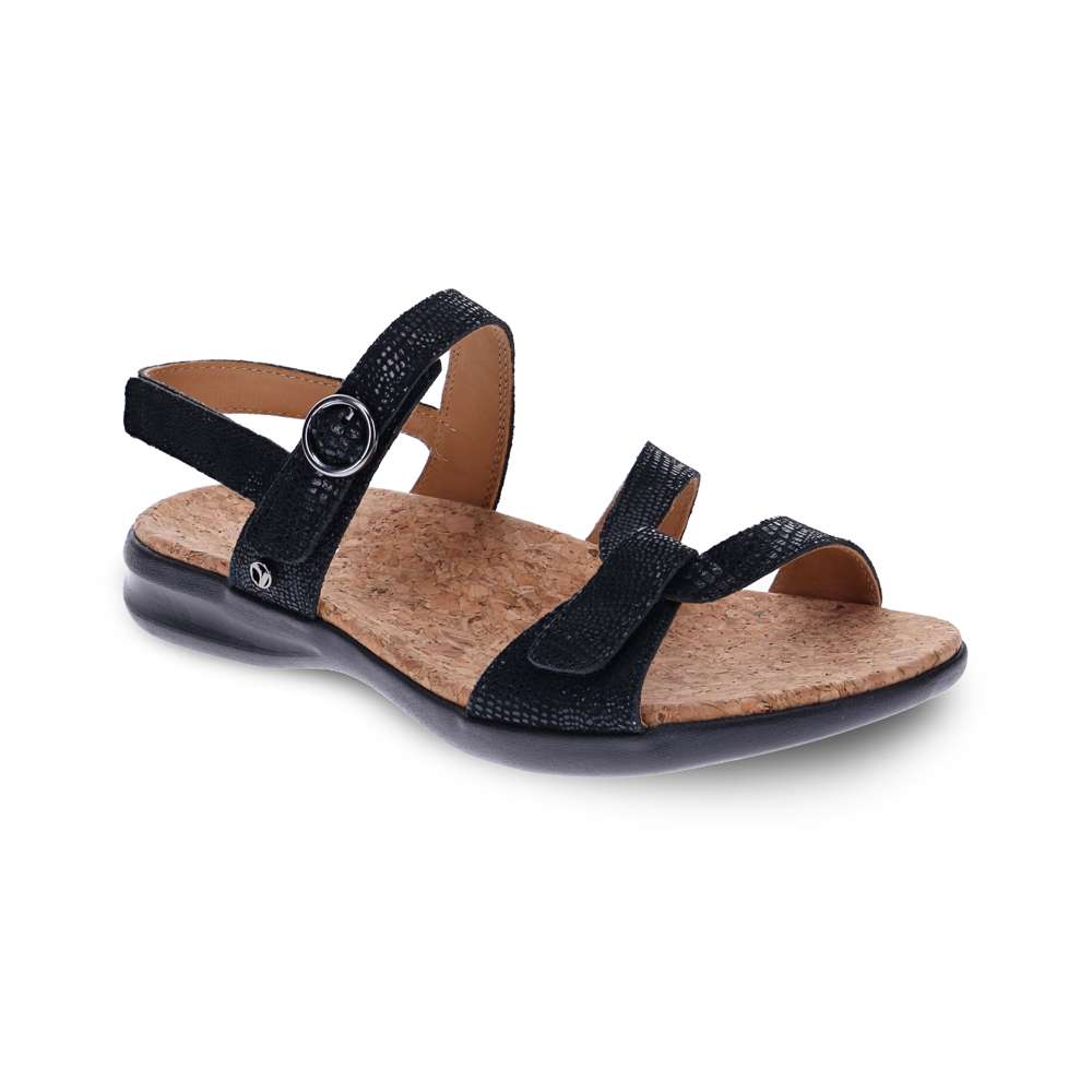 Tulum Adjustable Sandal - Black Lizard