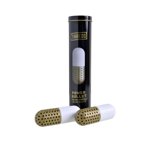 Power Bullet – Shoe Deodoriser - White/Gold