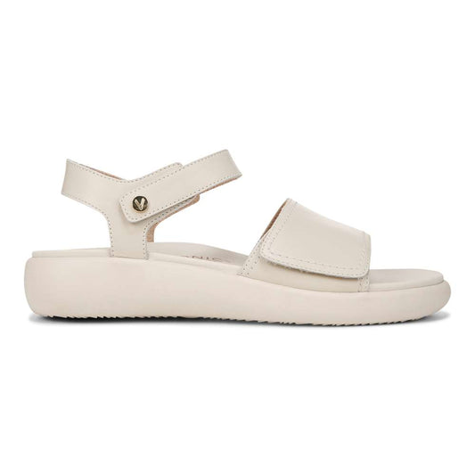 Awaken Recovery Sandal - Cream Leather