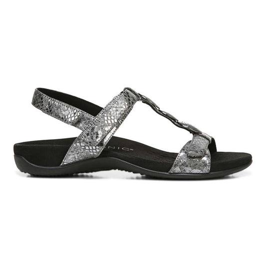 Farra Adjustable Sandal - Charcoal Snake