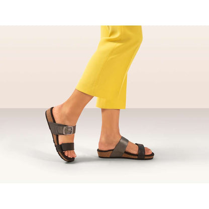 Daisy Slide Sandal - Black