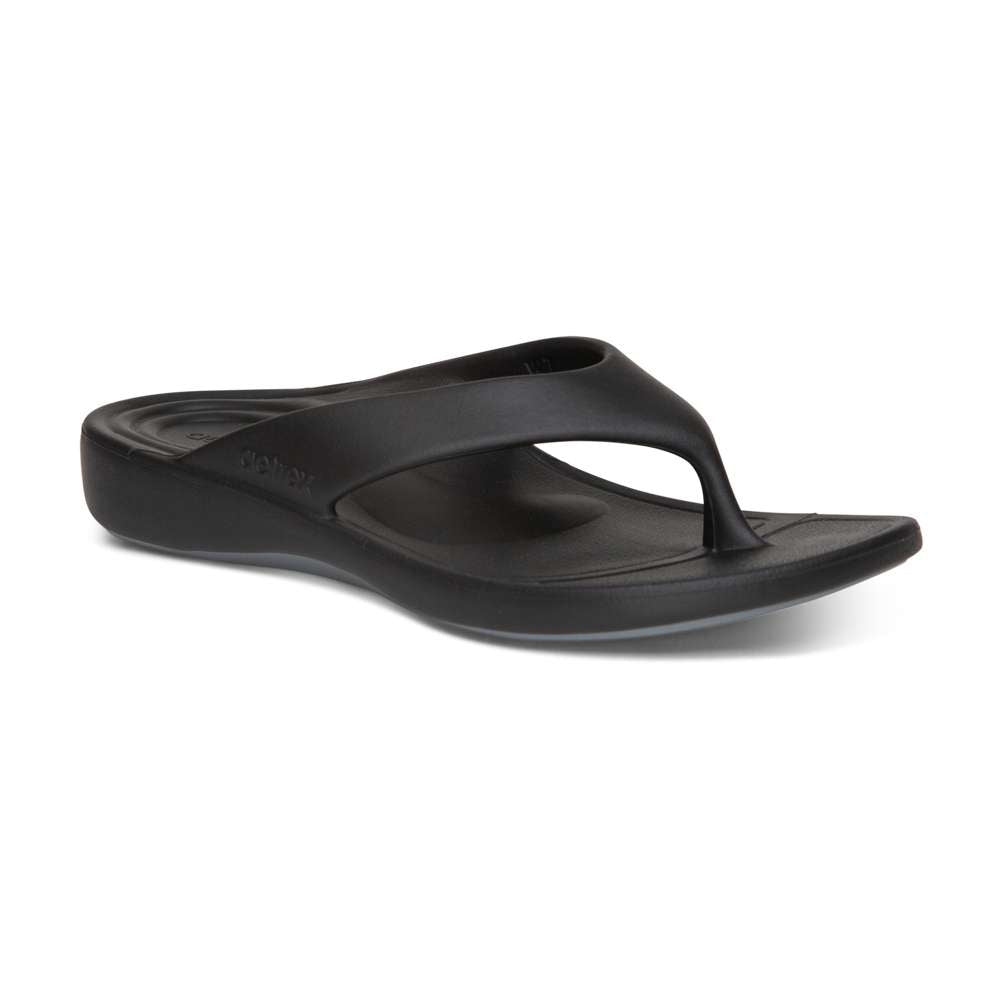Maui Women's Toe Post Sandal - Black