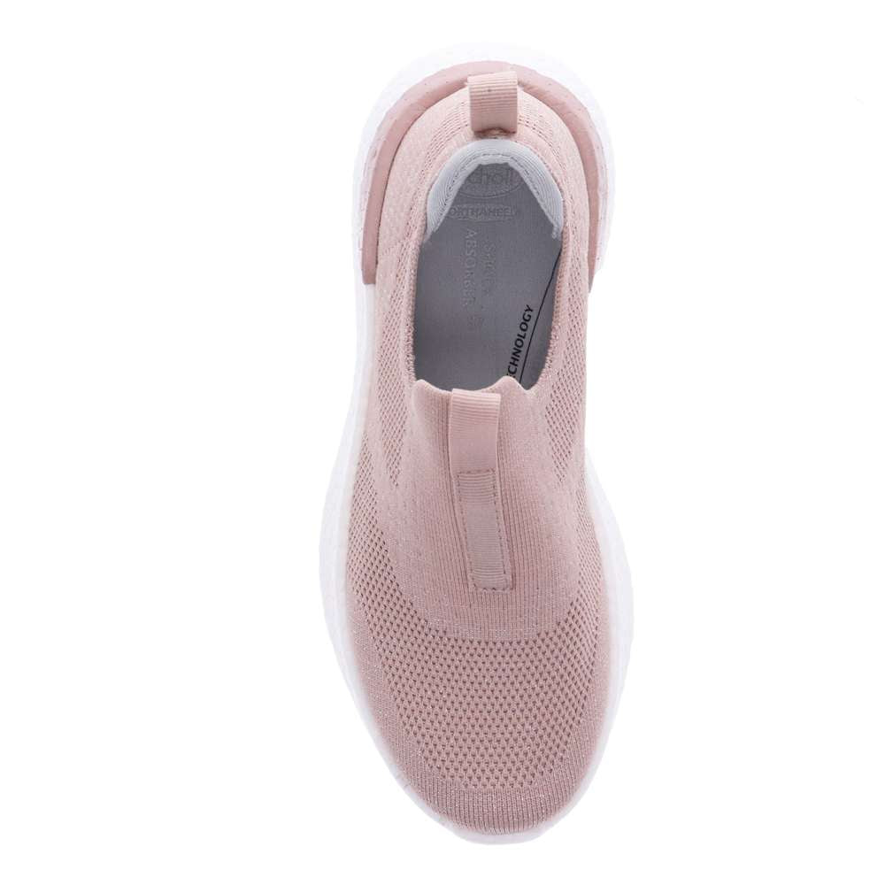Maggie Slip-On Sneaker - Mauve/Silver
