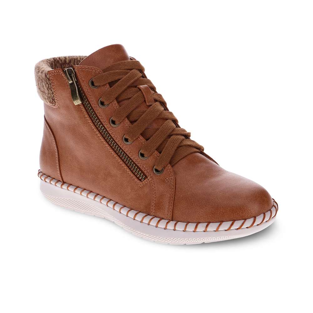 Willow Zip Bootie - Brown