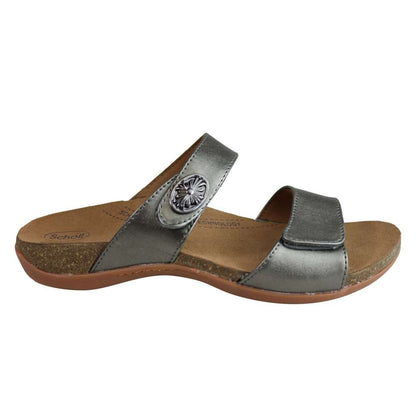 Alda Slide Sandal - Pewter
