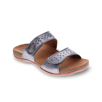Amini Slide Sandal - Pewter