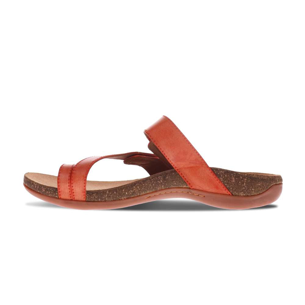 Ava Slide Sandal - Tangerine