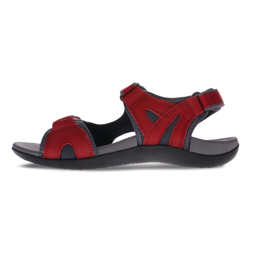 Bribie Sandal - Red/Grey