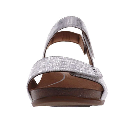 Jasmin Adjustable Wedge - White/Silver
