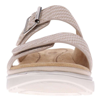 Rage Slide Sandal - Beige Raffia