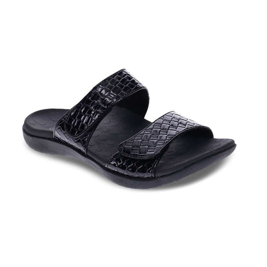 Skye Thatch Slide Sandal - Black