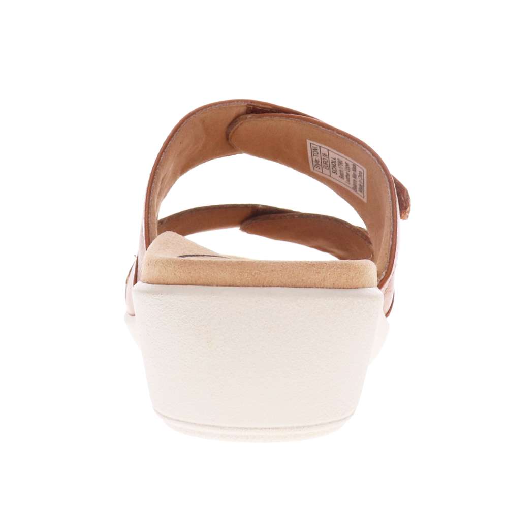 Toni Adjustable Slide Sandal - Tan
