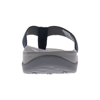 Wave Toe Post Sandal Unisex - Navy