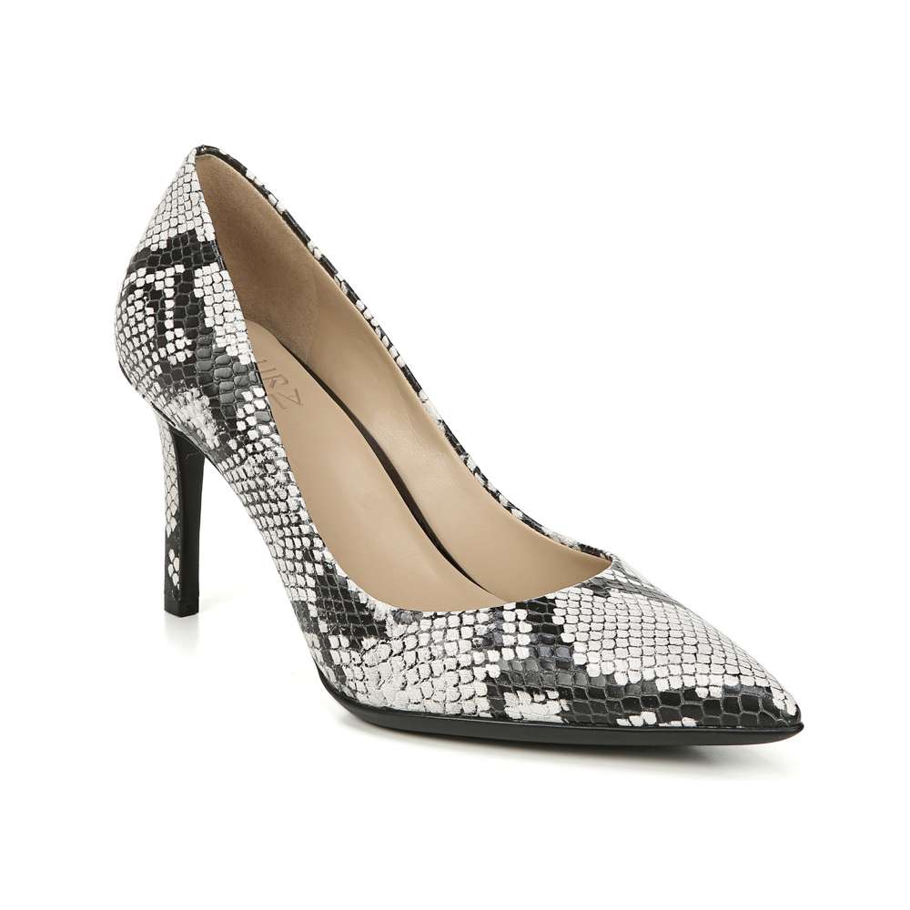Anna Pump - Black/White Snake