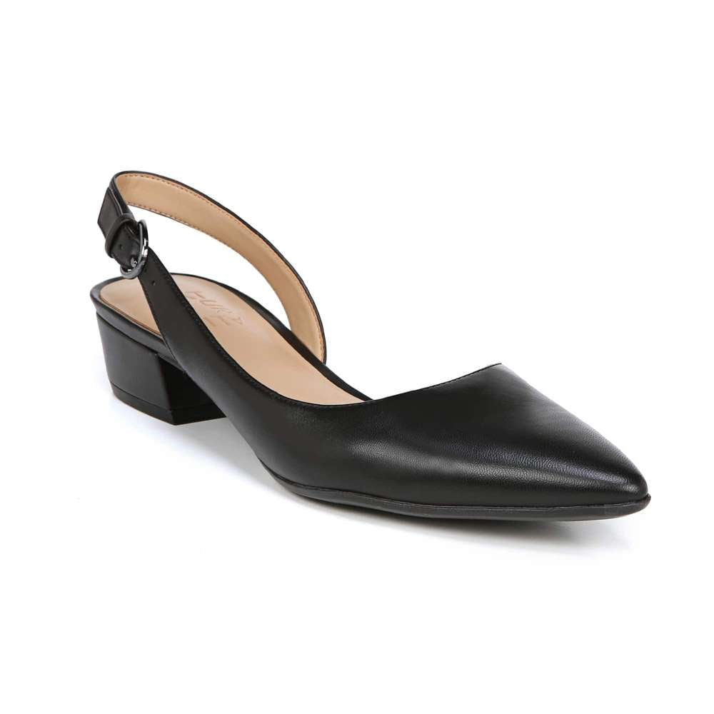 Banks Slingback - Black Leather