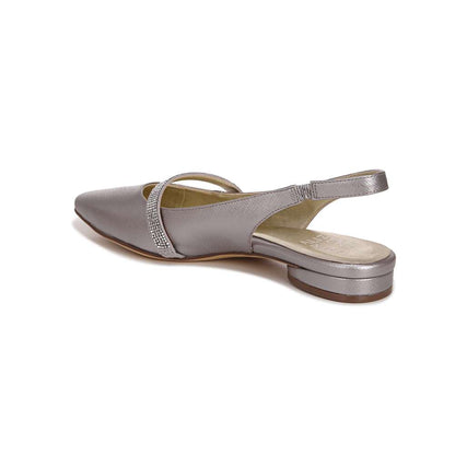 Hally Slingback Flat - Silver
