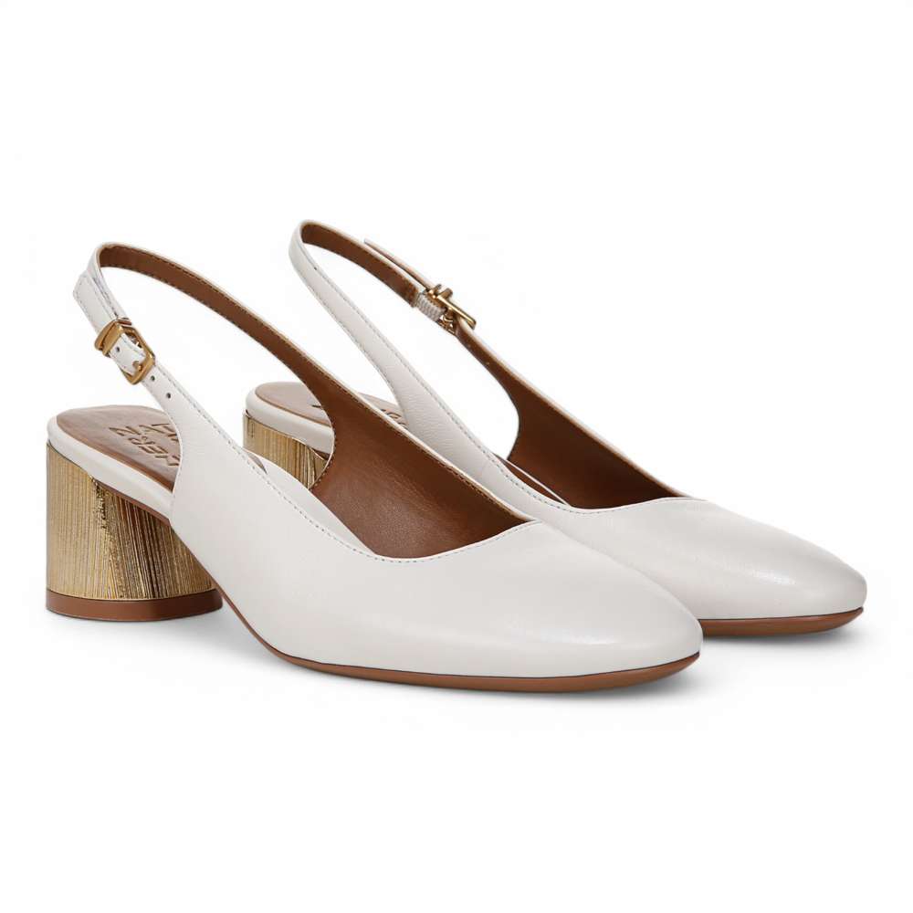 Lane Slingback Pump - Warm White