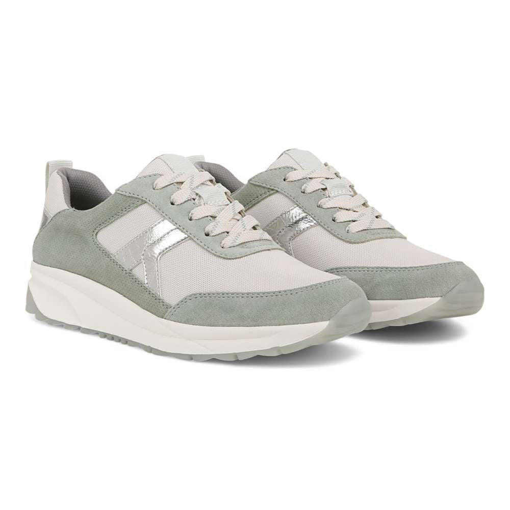 Shay Jogger Lace Up Sneaker - White/Green