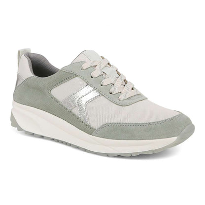 Shay Jogger Lace Up Sneaker - White/Green
