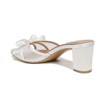 Alhubu Dress Sandal - Silk White Satin