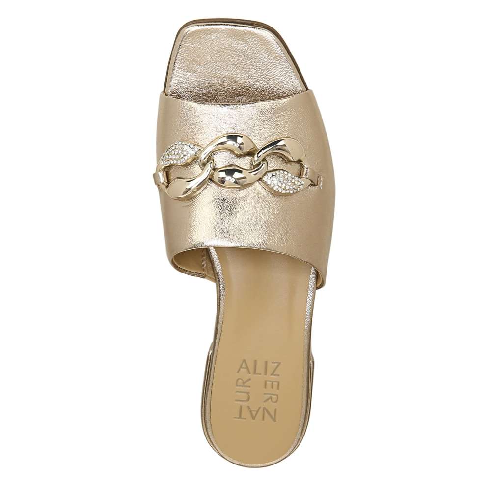Angie Dress Slide Sandal - Warm Silver