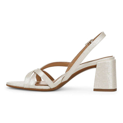 Demi Block Heel Dress Sandal - Pearl White
