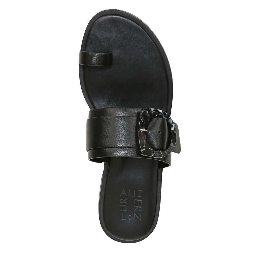 Finola Sandal - Black Leather