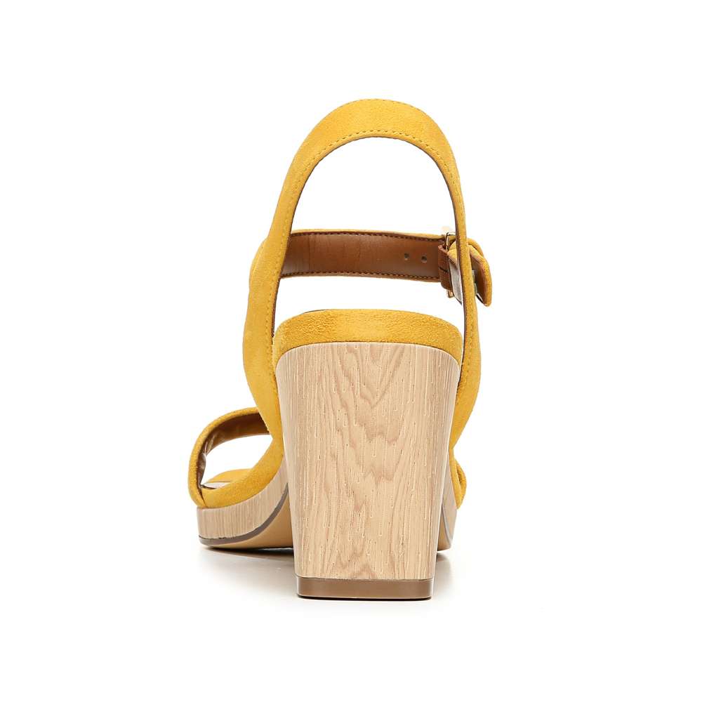 Rose Block Heel - Sunset