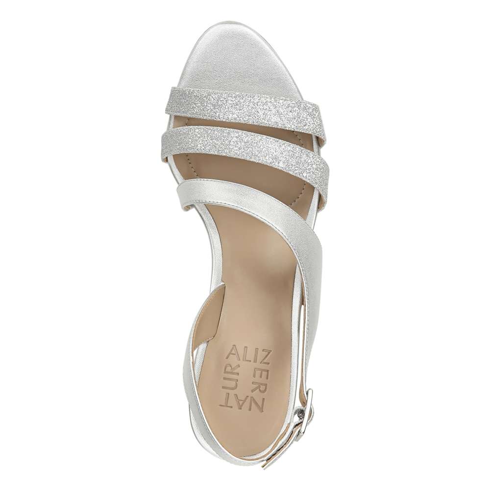 Taimi Heeled Sandal - Silver