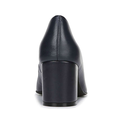 Willow Block Heel - Navy