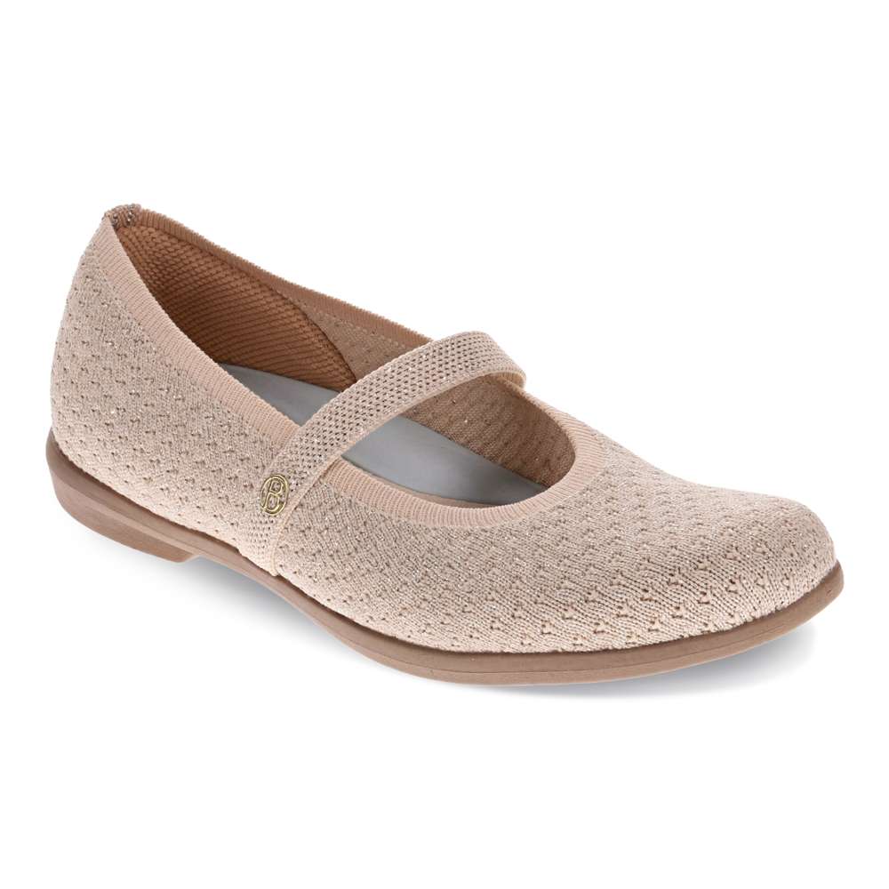Keynote Mary-Jane Flat - Tan