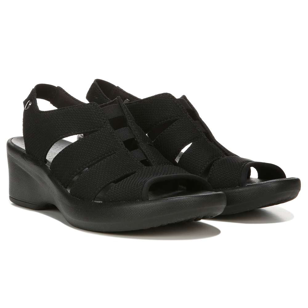 Finale Wedge Sandal - Black