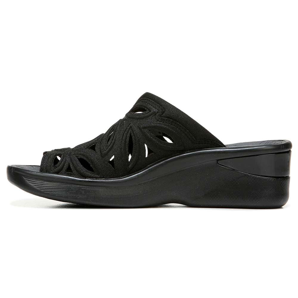 Susie Wedge Sandal - Black