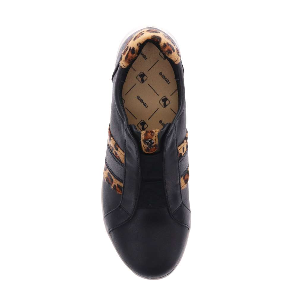 Bruges Slip-On Sneaker - Onyx/Leopard