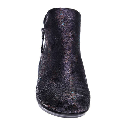 Damascus Boot - Black Metallic Python/Onyx