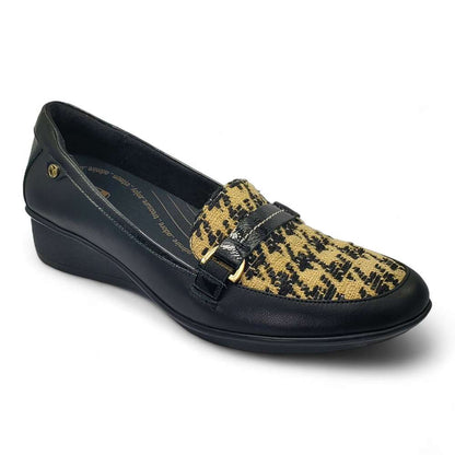 Montmartre Wedge Loafer - Houndstooth