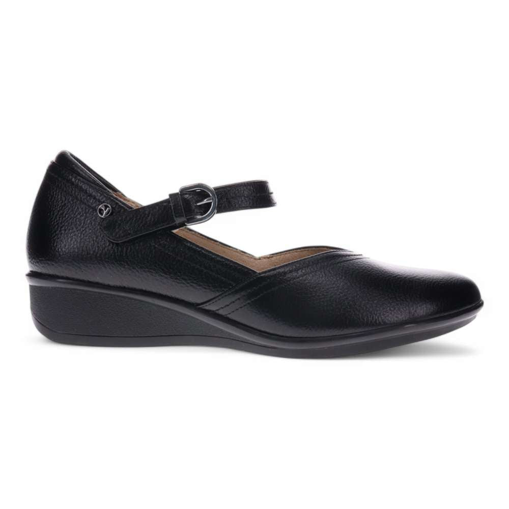 Narita Mary Jane Flats - Black Pebble