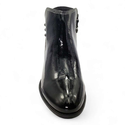 Tiko Ankle Bootie - Black Patent