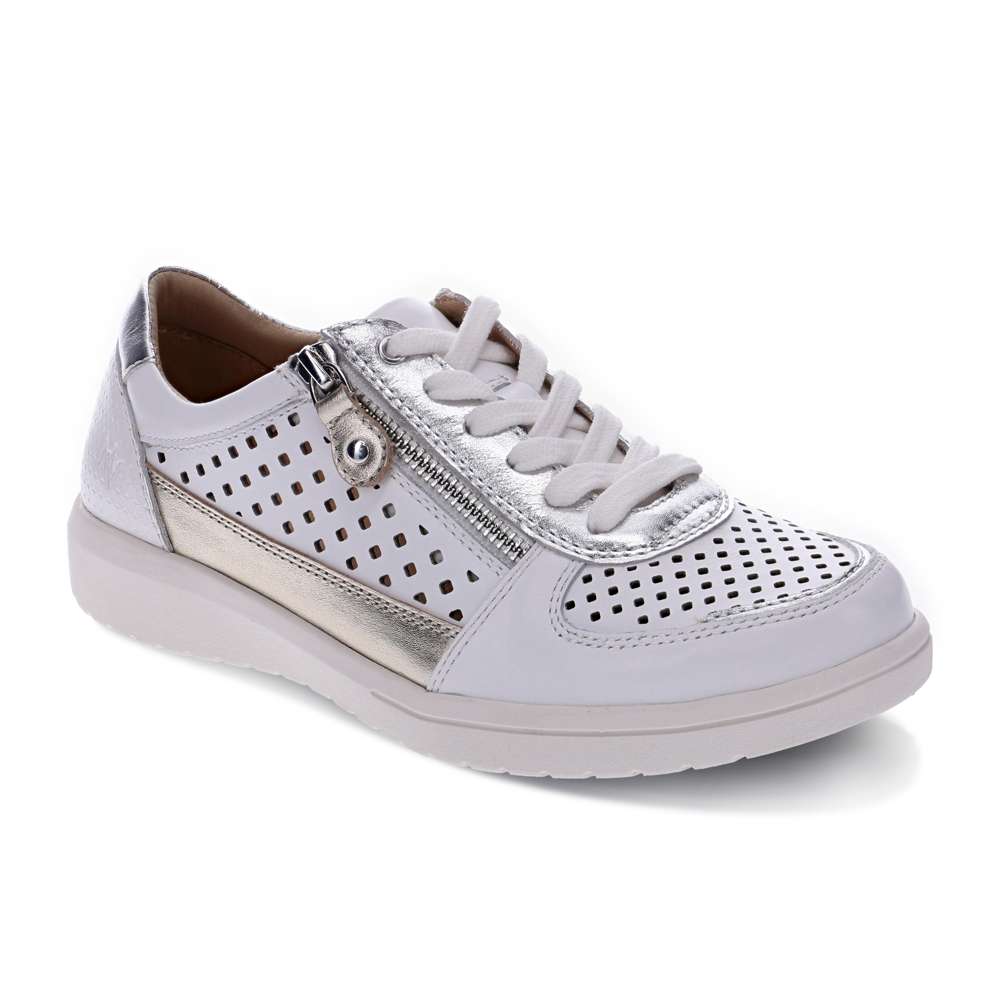 Baxley Sneaker - White/Silver