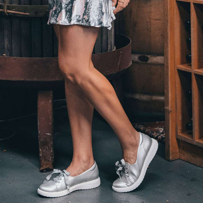 Bridgette Slip-On Sneaker - Silver