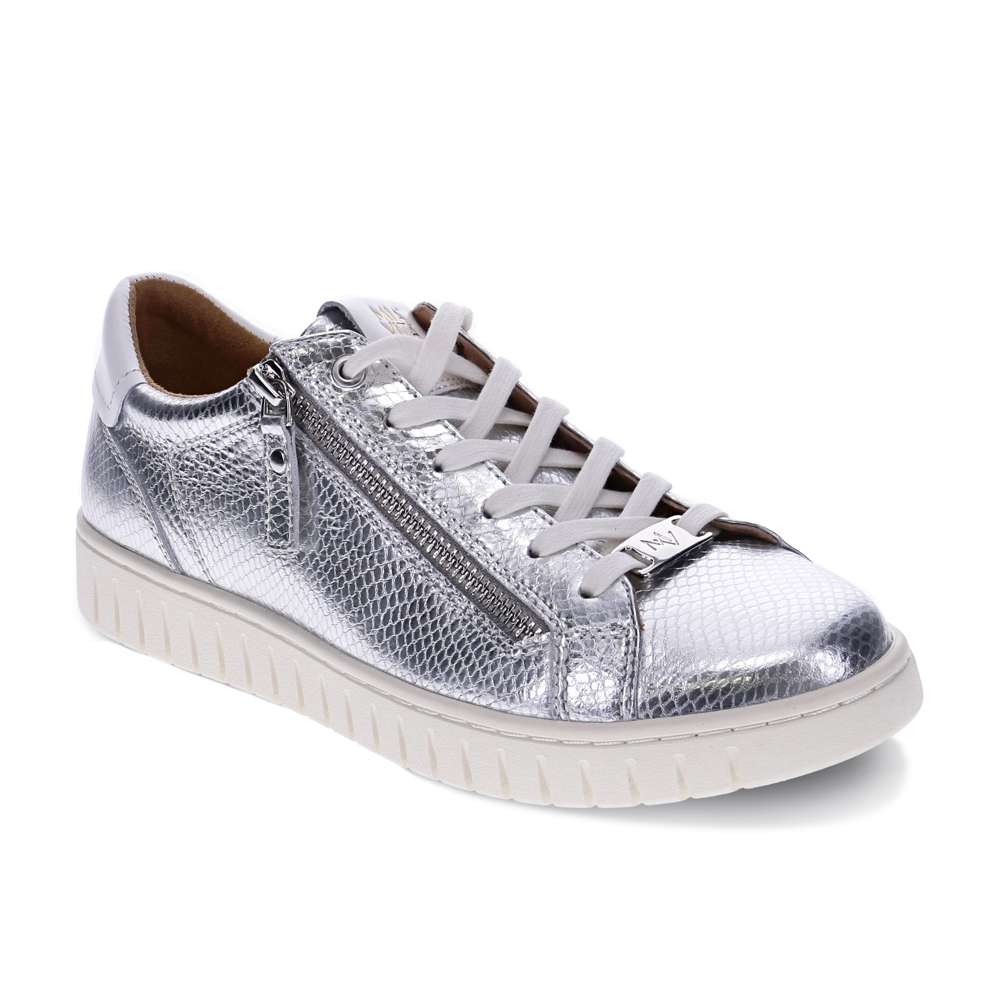 Luna Casual Sneaker - Silver Snake