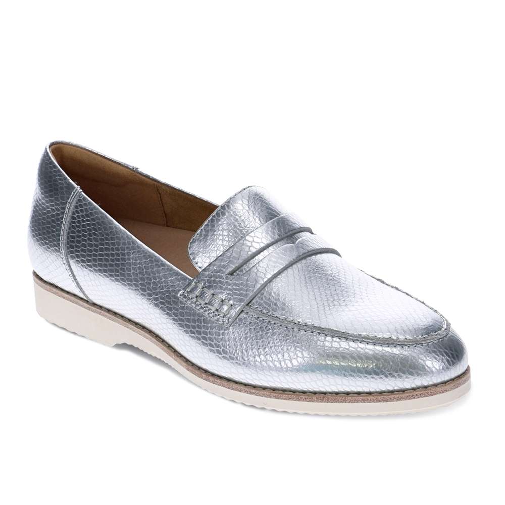 Remi Casual Slip on - Silver Snake