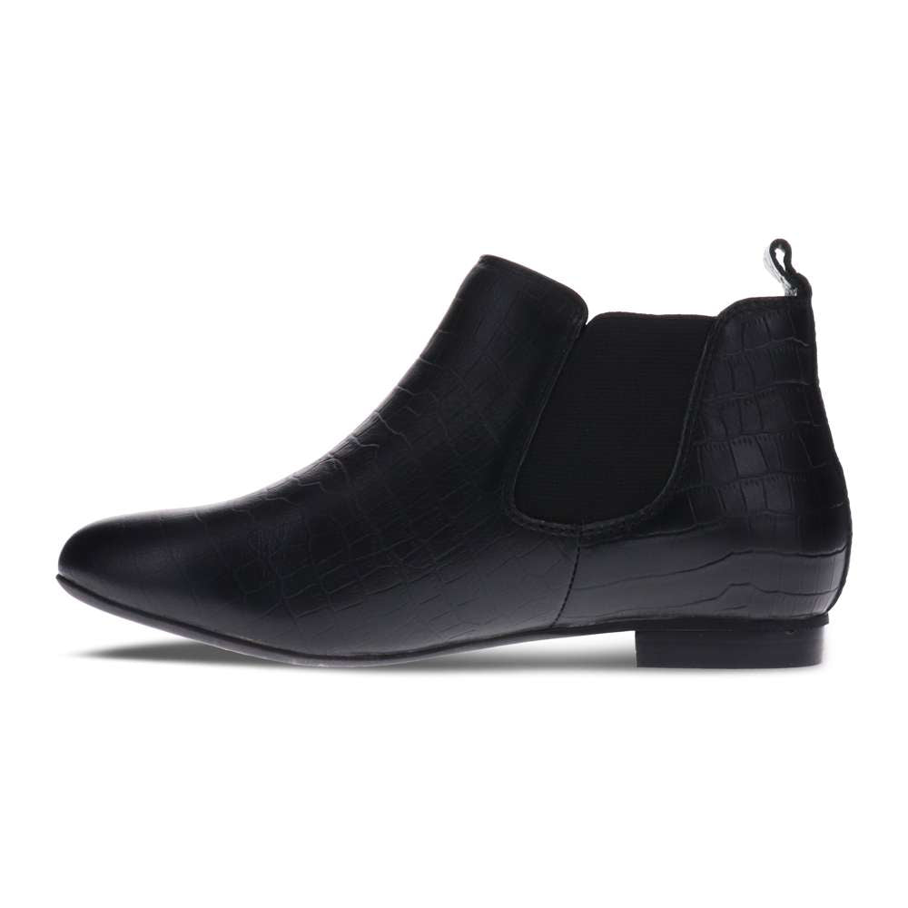 Sally Chelsea Boot - Black Croc
