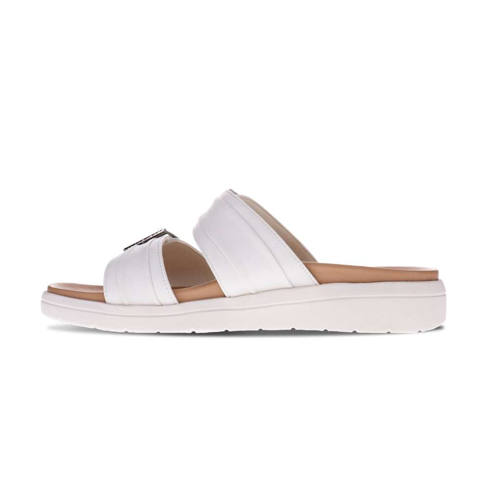 Bowie Slide Sandal - White