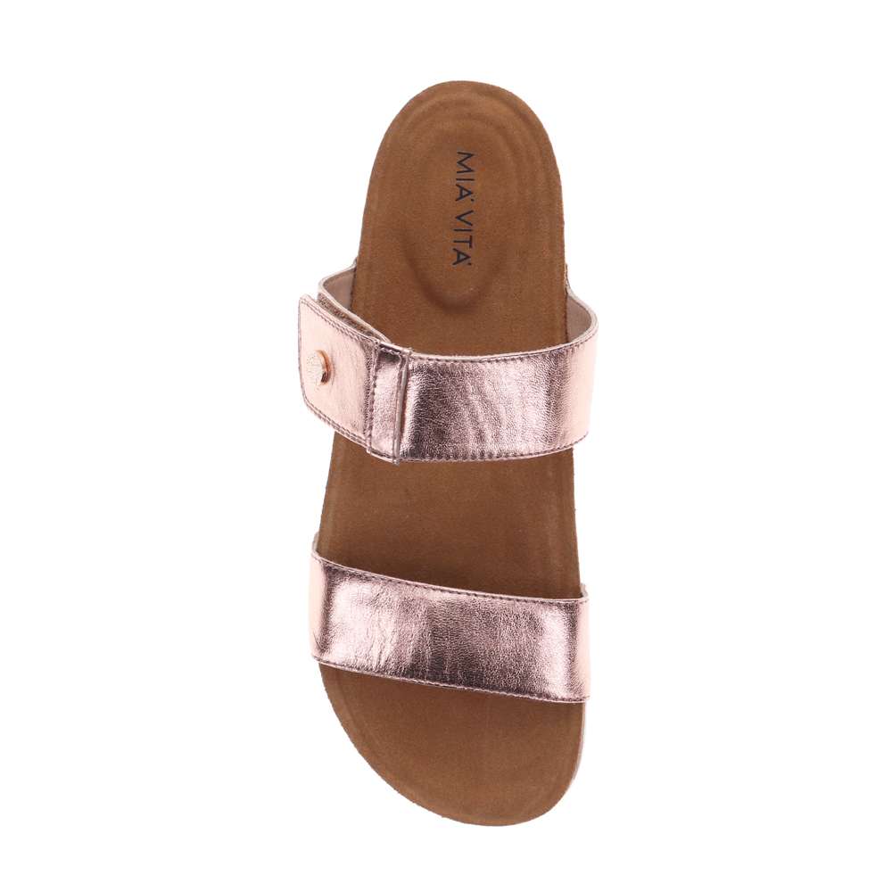 Branch Slide Sandal - Rose Gold
