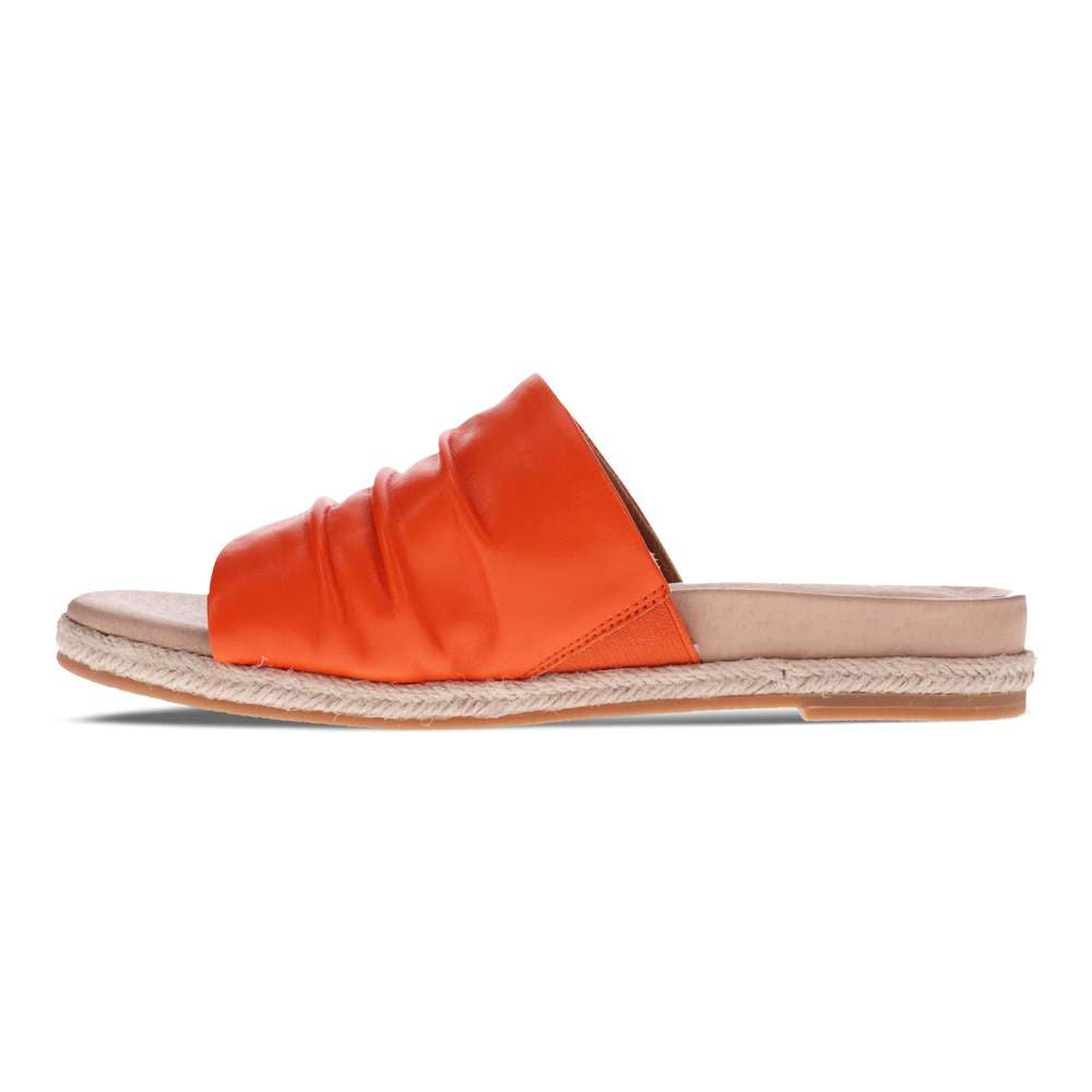 Elle Slide Sandal - Tangerine
